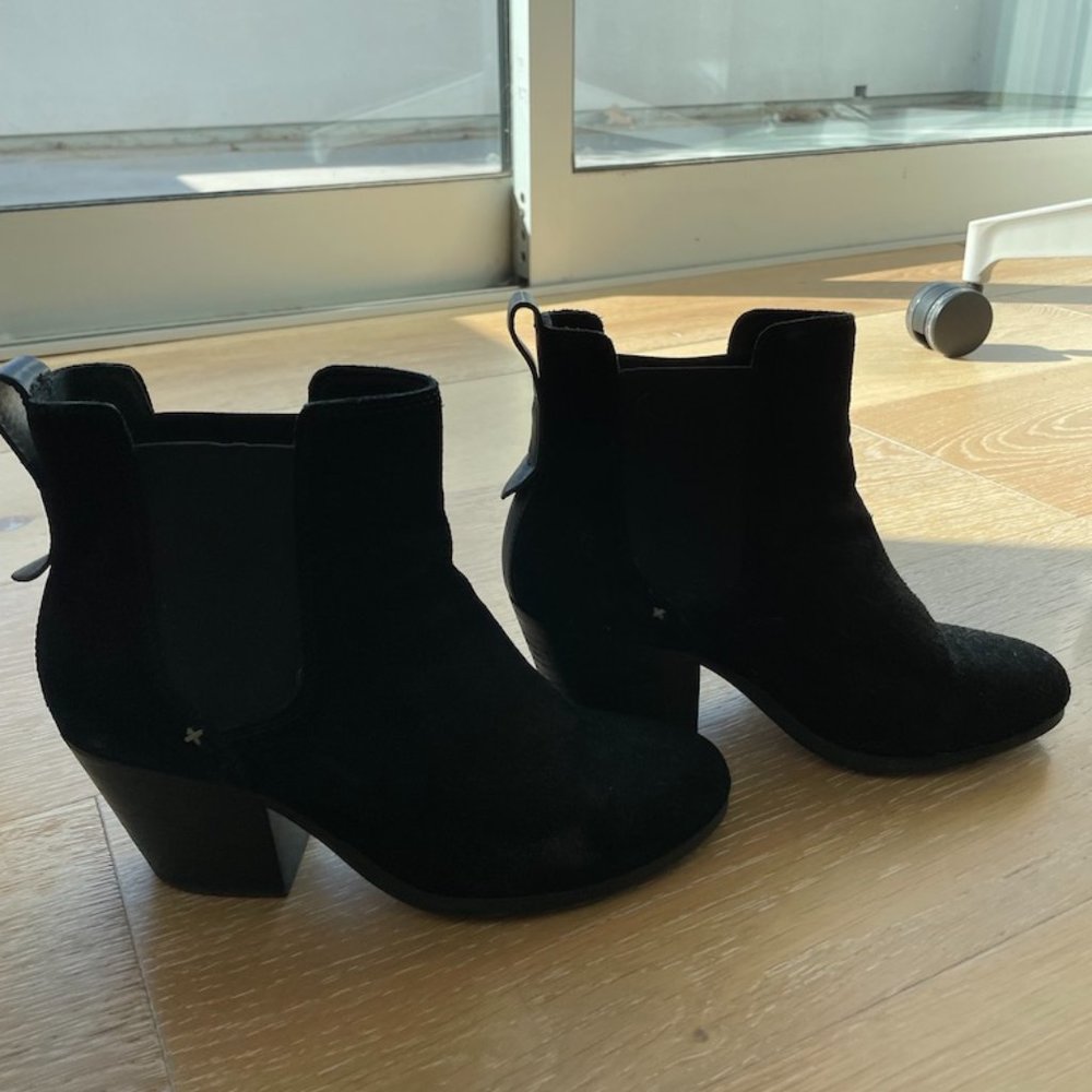 Rag & Bone Black Ankle Boot, Size 38